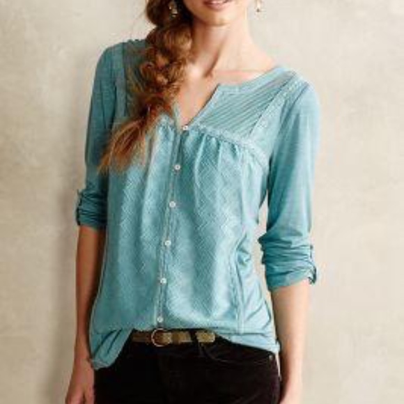 Anthropologie Tops - {Anthropologie Meadow Rue} Tavia Peasant Top